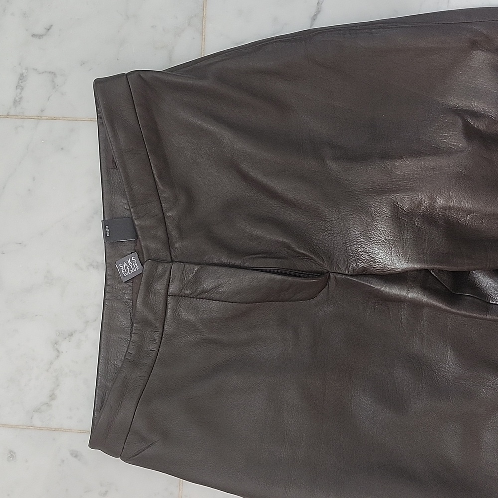 EUC Sax Fifth Ave. Leather Pants - Picture 2 of 4